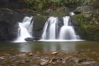 baskins creek falls - one of the top hikes near gatlinburg