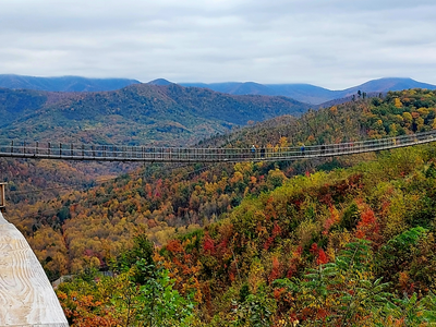 Gatlinburg SkyBridge during fall