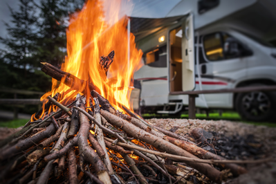 campfire in the smokies