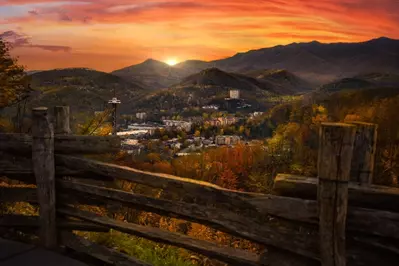 gatlinburg scenic overlook sunrise