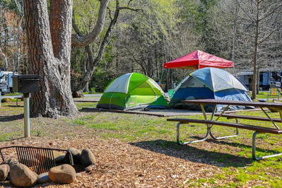 tent camping in the smokies